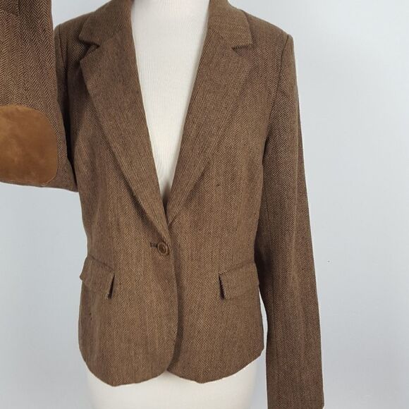 Women's  Brown Blazer Size Large - Picture 4 of 6